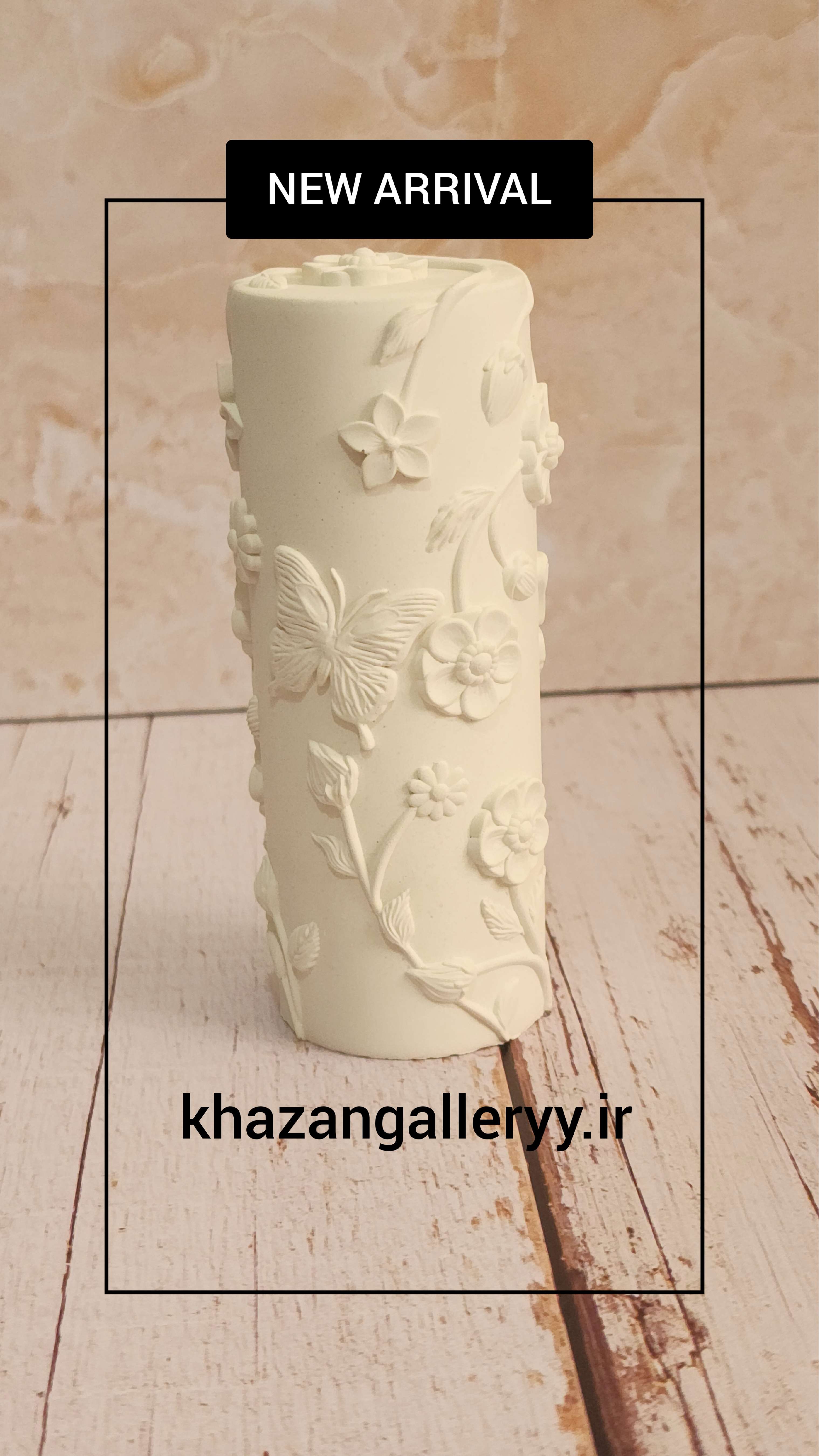 قالب سیلیکونی استوانه گل بهاری